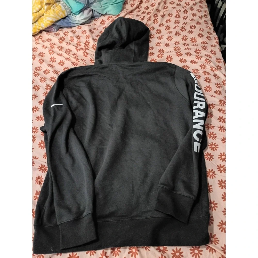 Nike Endurance Hoodie Mens Large Black Graphic Pullover Sweatshirt NWT RN56323